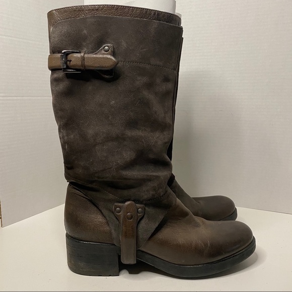 Vera Wang Shoes - Vera Wang - Essie Suede Harness Boots